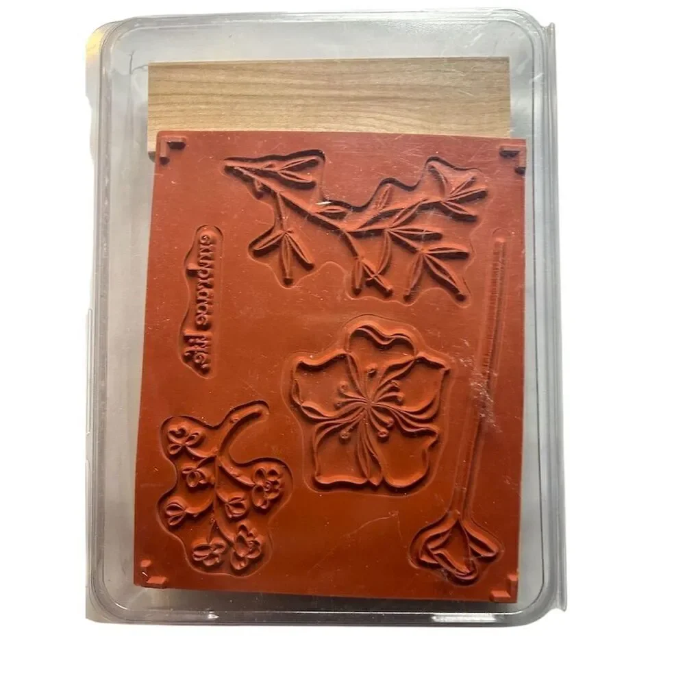 Stampin Up! Embrace Life  Rubber Stamp Set Mounted Stamps 5pc